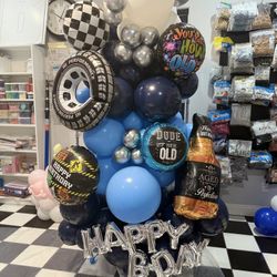 Birthday Balloon Column 