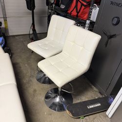 Yaheetech Bar Stools White Bar Chair