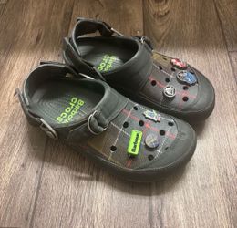 Barbour x Crocs Classic Ro Clog sz US Men's 9 (W11) Kelp-Tartan