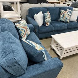 Living Room Furniture Set 🌟 Sofa And Loveseat Set 🌟 Fast Delivery ⭐$39 Down Payment with Financing ⭐ 90 Days same as cash