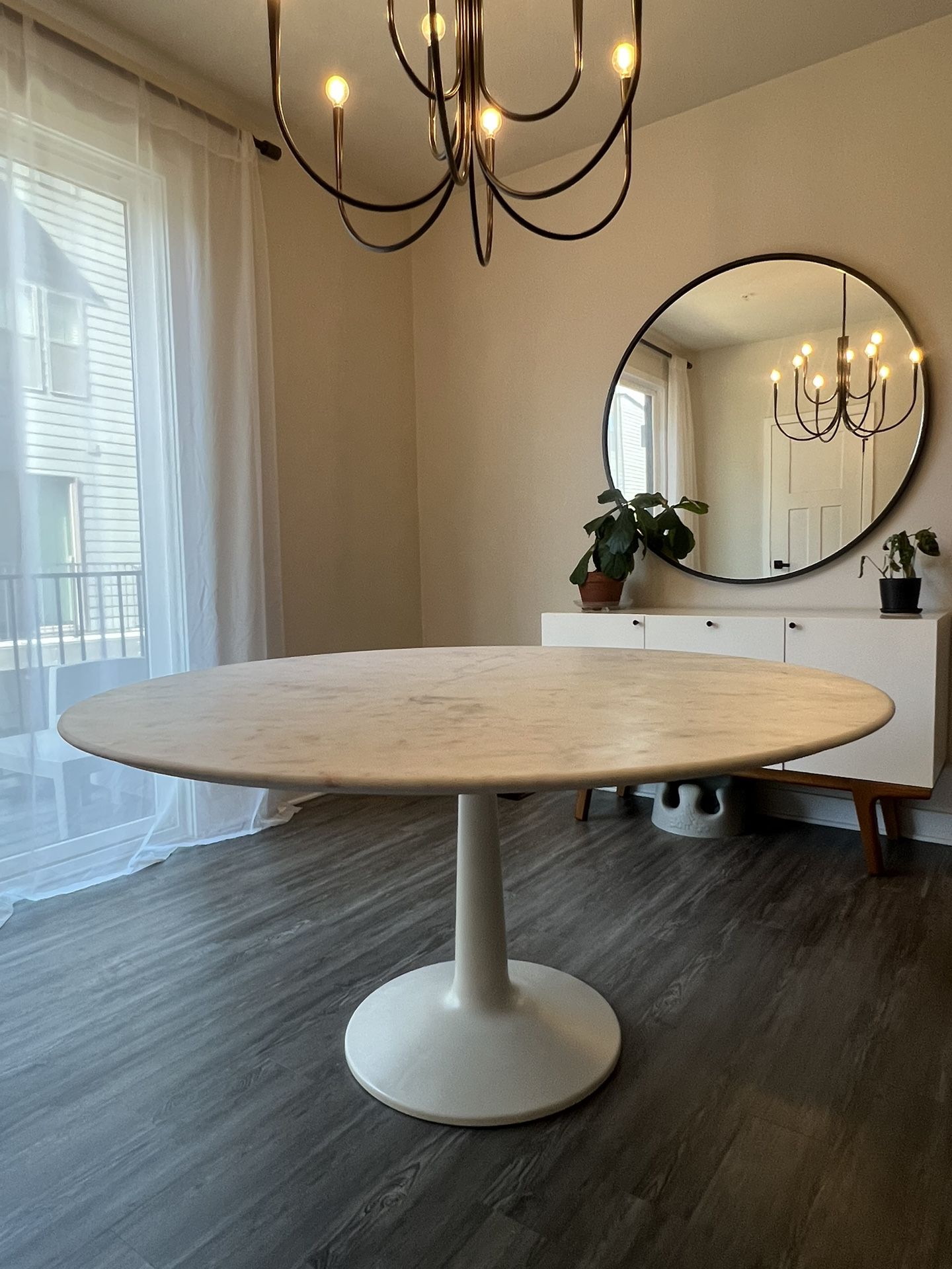 West Elm Marble Dining Table 60”
