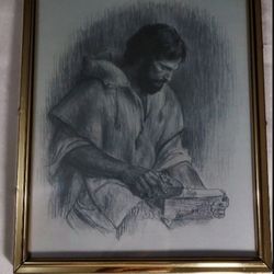 CHARCOAL ARTWORK - THE CARPENTER 10"×8"
