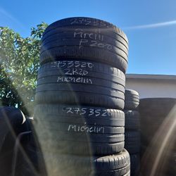 Pair of 275/35/20 Michelin 
