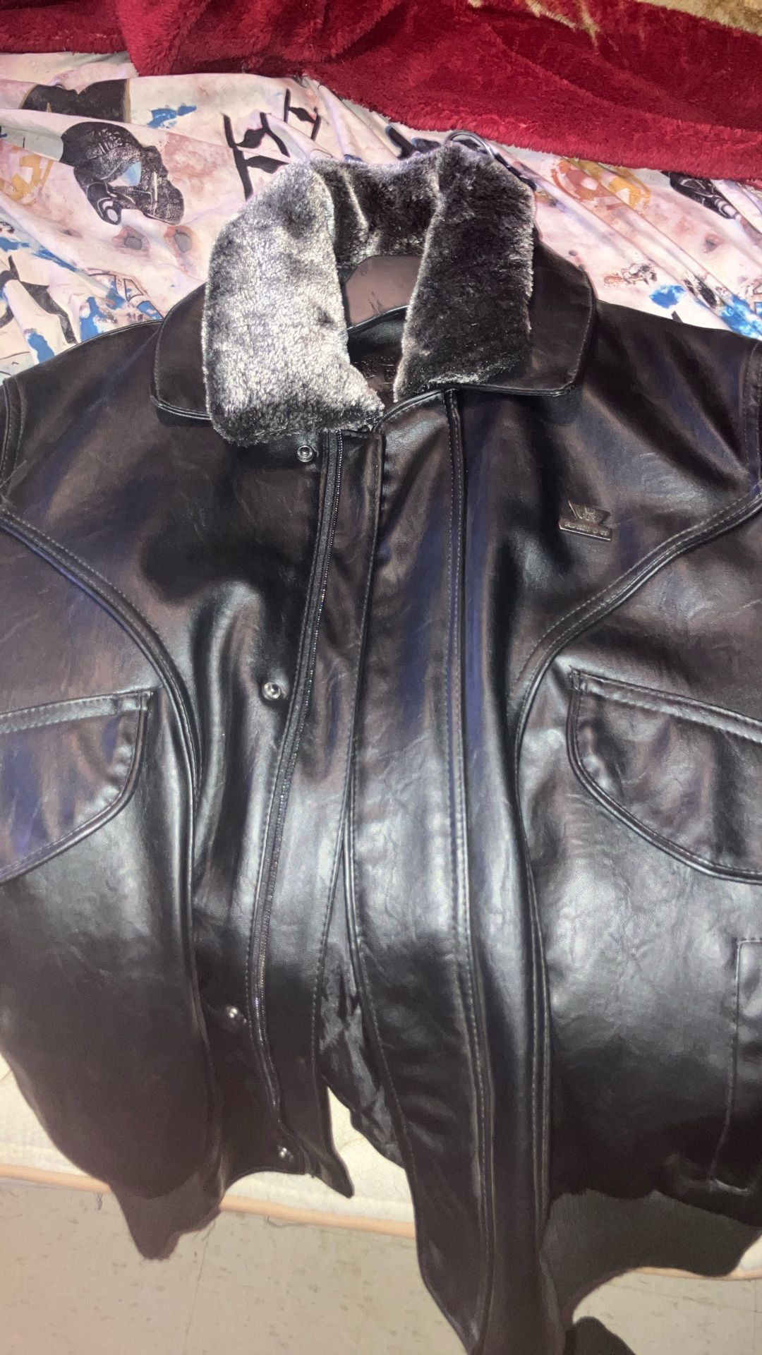 Leather Jacket And 2 More Sweaters