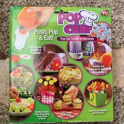 New, Pop Chef ,Pop out treats for kids, adults, 10 piece kit 