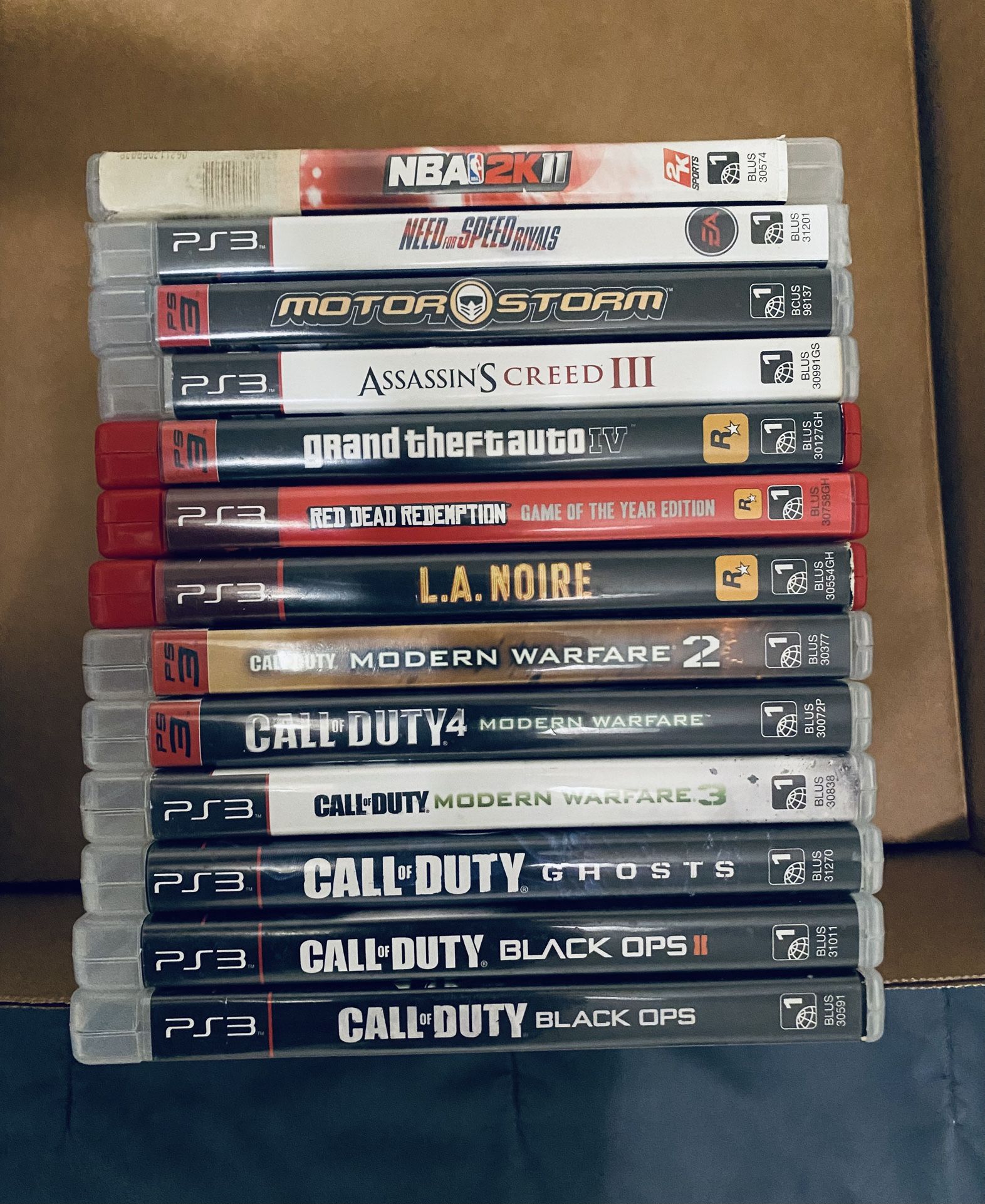 Sony Playstation 3 Ps3 CIB Games Lot Of 13 Fully Functional Adult Owned In Very Good Condition