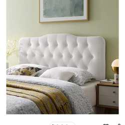 Fabric twin bed headboard