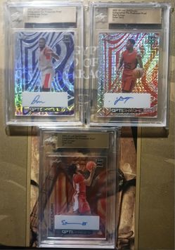 Really Nice Lot Of 3 Basketball RC, Auto, #1/1 Cards MINT 