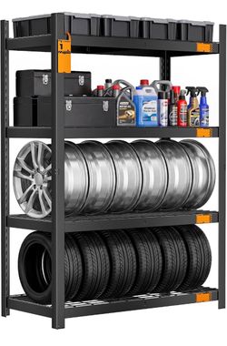 Heavy Duty 4-Tier Metal Shelving Unit