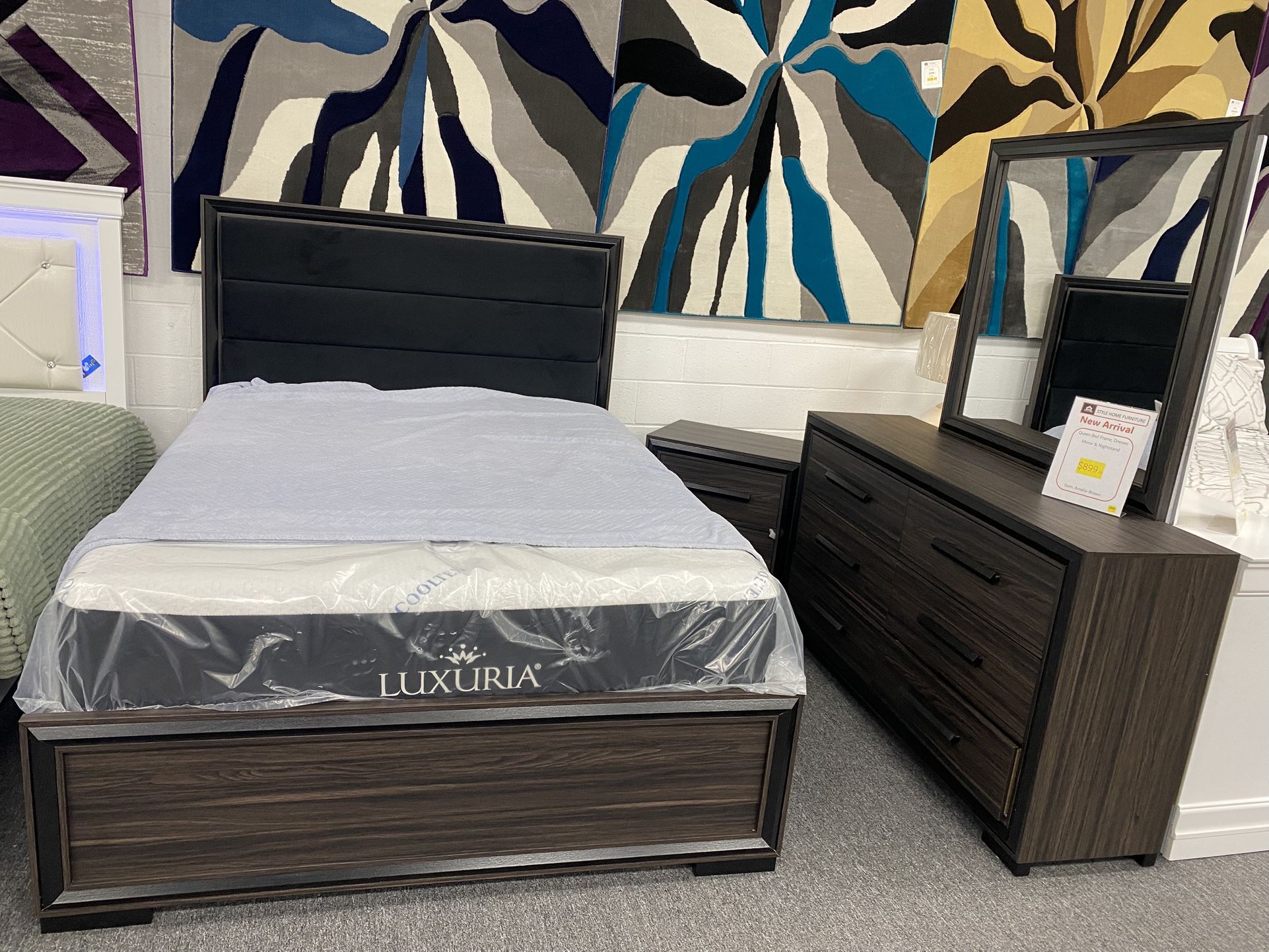 Queen Size Bed Frame Set $899