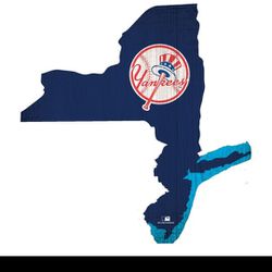 12x12 Wooden NY Yankees  Sign