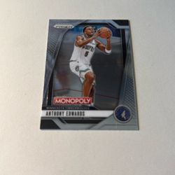 Anthony Edward’s  Anthony Edward’s Basketball Monopoly Card Timberwolves 