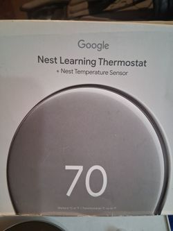 Google Nest Learning Thermostat + Temperature Sensor 4th Gen