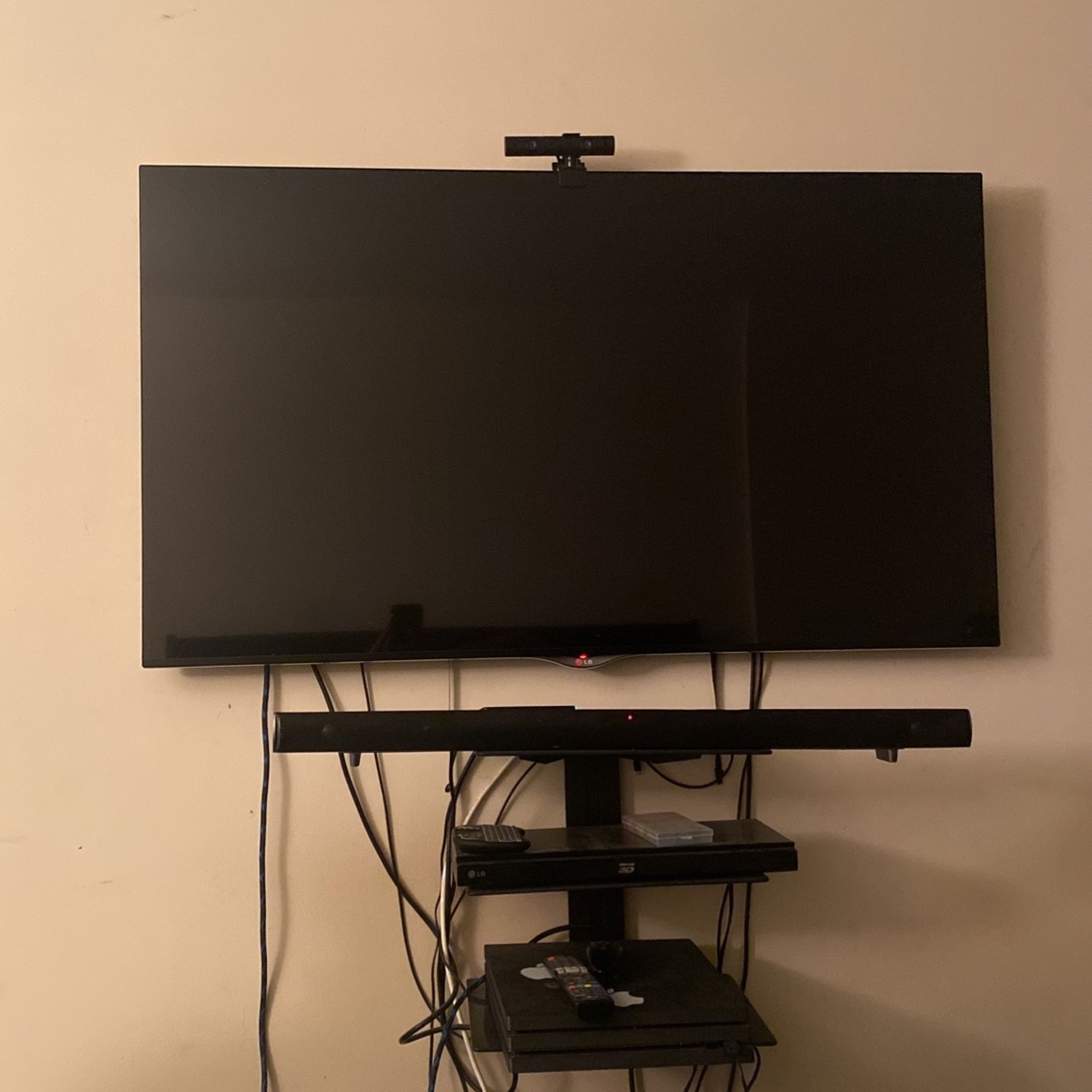 LG 4K 55 inch and a Sony PlayStation 4 pro And VR head set