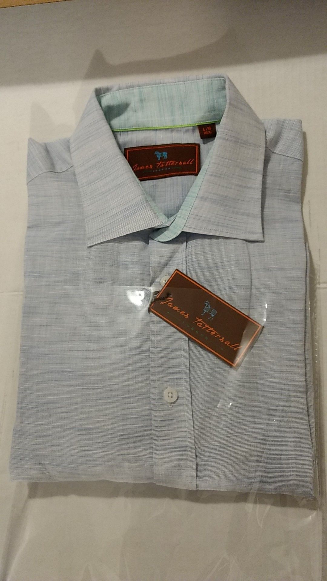 James Tattersall of London men's Large blue shirt
