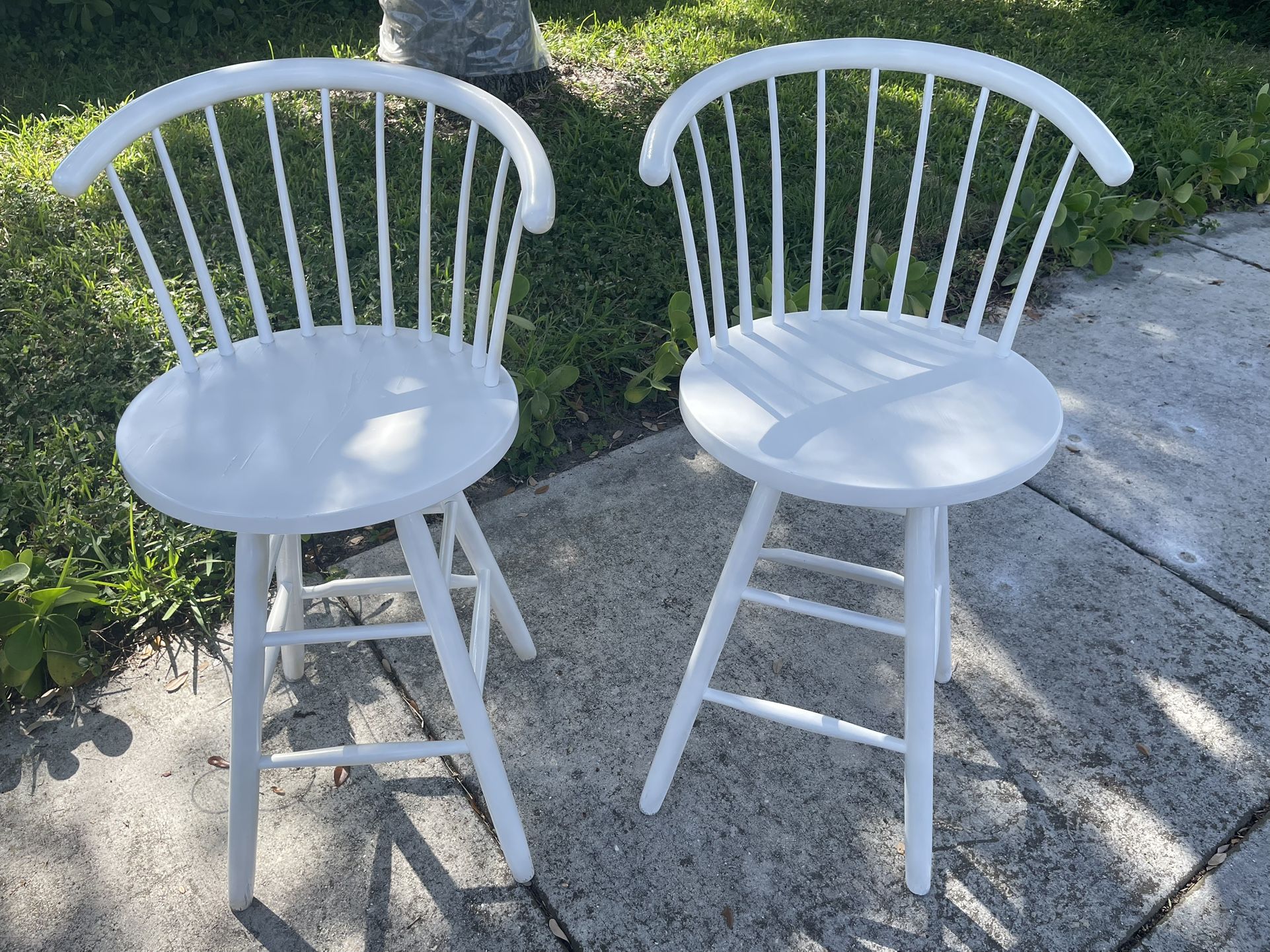 Vintage Spindle back Bar Stools From Slovenia