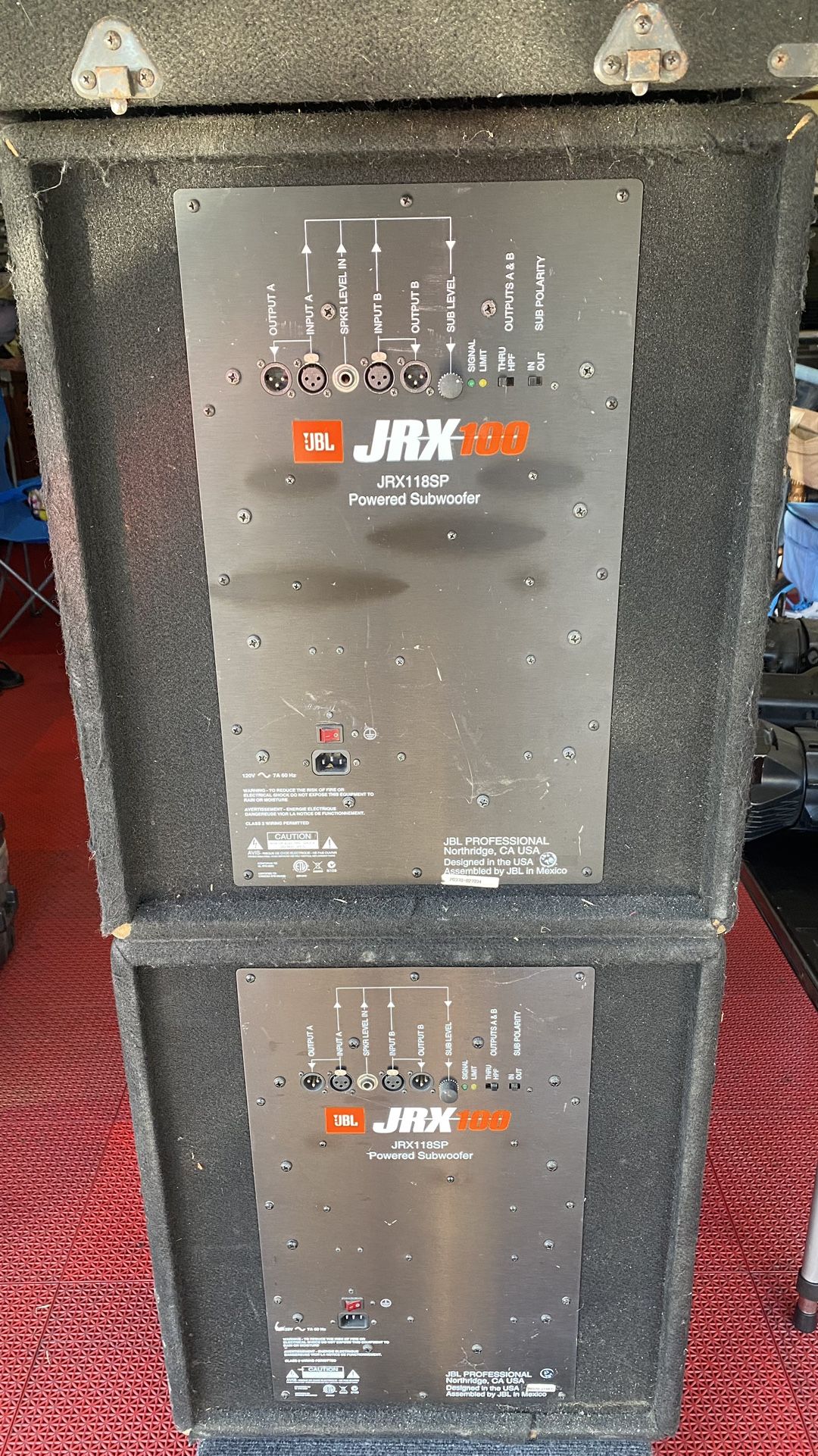 JBL JRX100 118 SP Powered Subwoofer Professional DJ Equipment $350 Each.