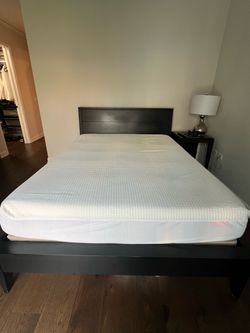 Room & Board Black wood Queen Platform bed