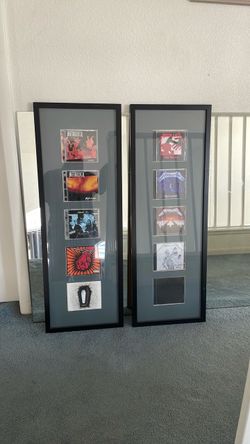 Metallica Framed CD Collection – First 10 Albums – Custom Wall Art – Collector Display