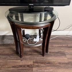 Round Glass Table