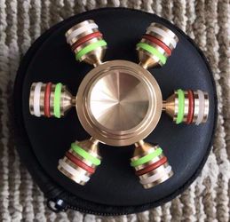 Colorful bold fidget spinner hexagon