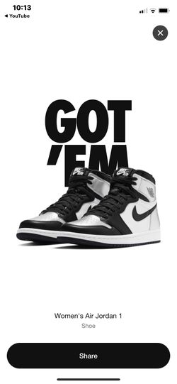 Jordan 1 silver toe 
