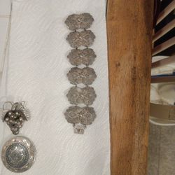 Silver Vintage Bracelet Weight 38.18 Grams (Rare)