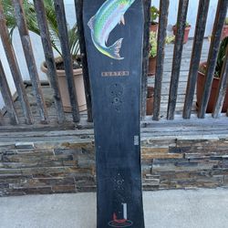Burton Jeff Brushie Trout 154 Vintage Snowboard