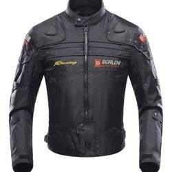 Windproof Motorcycle Jacket Full Body Armor Motorbike Riding Gear (Medium)