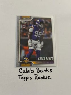Caleb Banks Minnesota Vikings DT Topps Rookie Card.