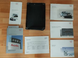 Owner's Manual For 2004 Audi A4 Quattro Owner's Manual and Leatherette Case