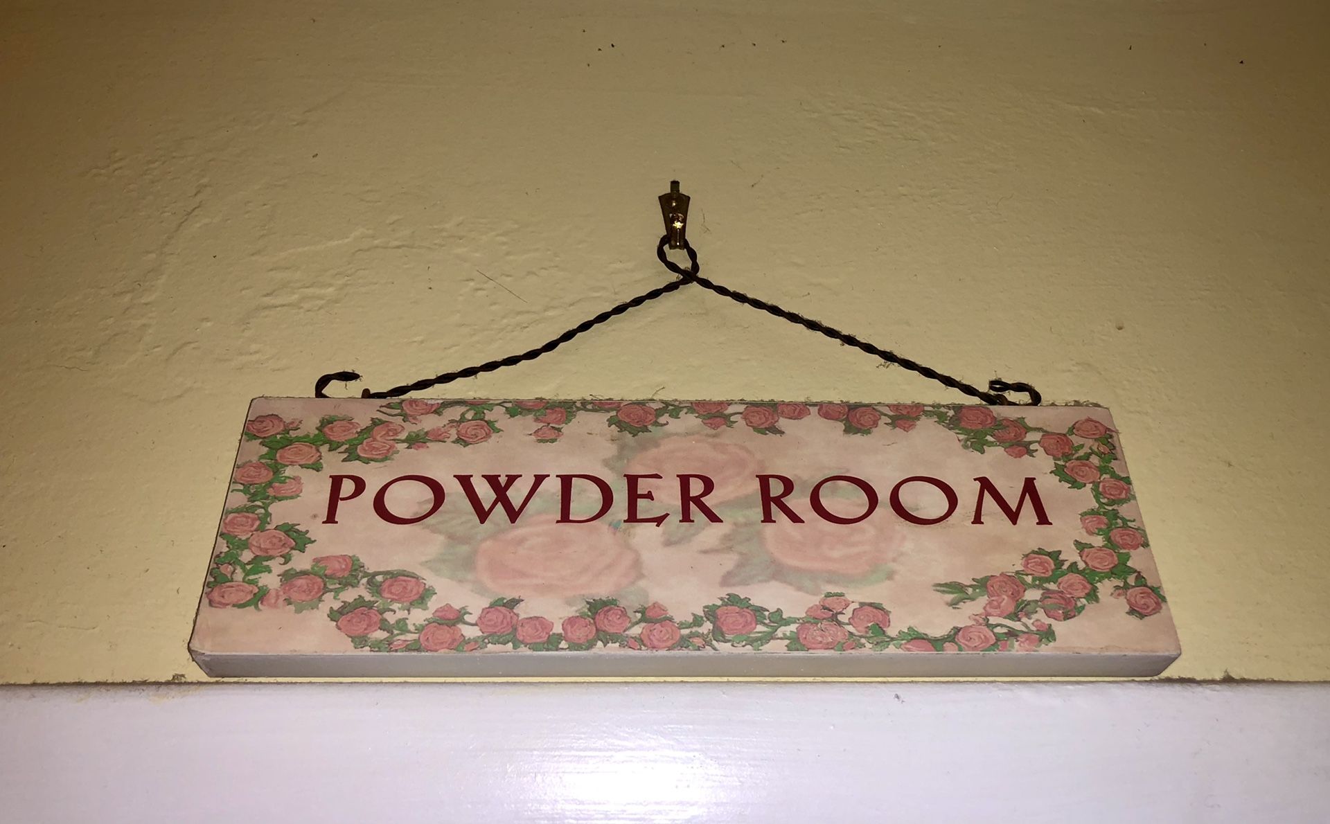 Decorative Sign - Powder Room