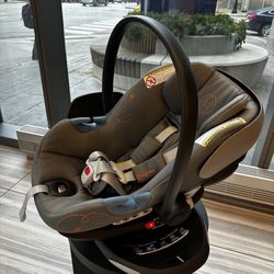 Cybex Aton G Swivel Infant Car Seat - Lava Grey - SensorSafe