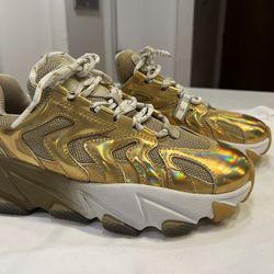 ASH Extreme Metallic Gold Sneakers NWOB SZ 36(6)
