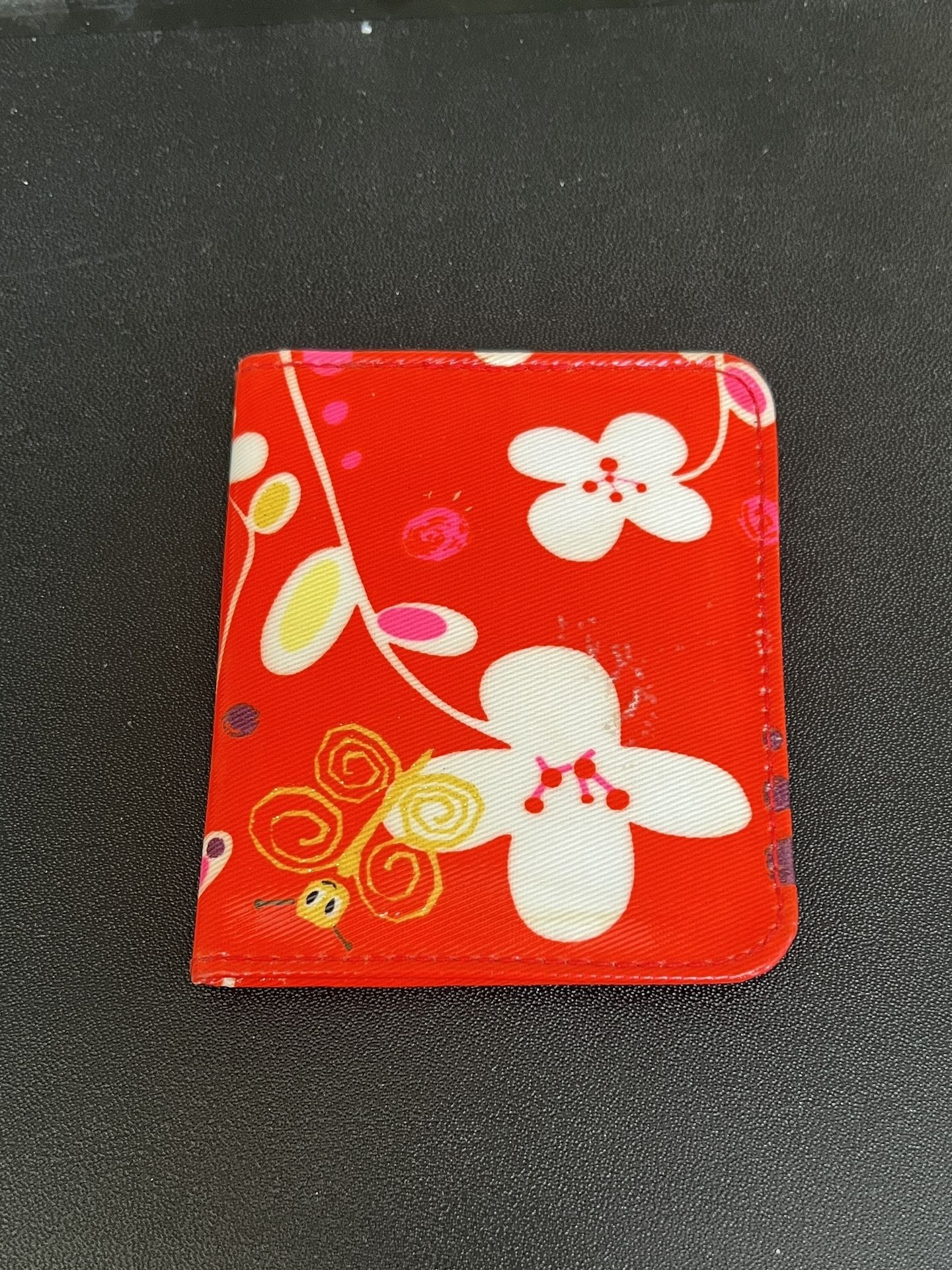 Red Floral Wallet from Japan 