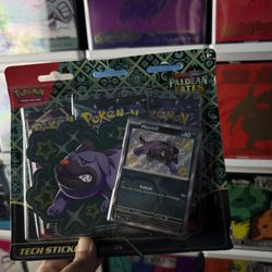 Pokemon Paldean Fates Maschiff Sticker Collection