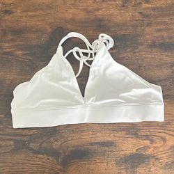 XS Womens sports bra white