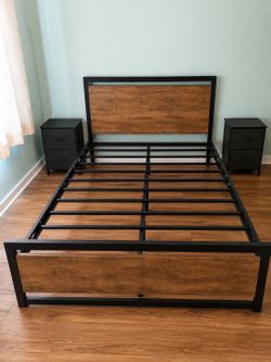 Queen Bed Frame + Headboard