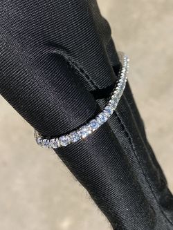 VS1 Lab Diamond 5.52 Carat 14K White Gold 6.5” Tennis Bracelet