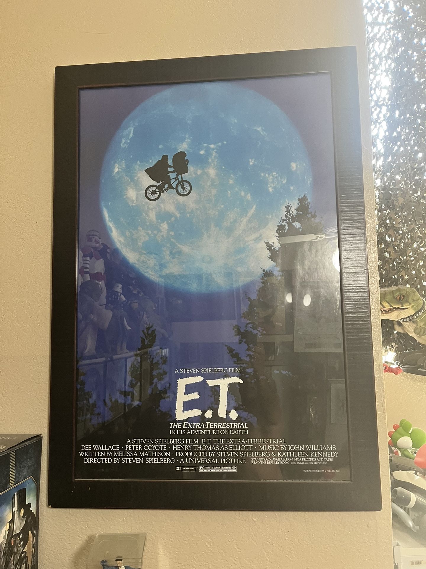 ET Original Poster 1984. With Frame.