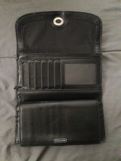Black leather Coach wallet