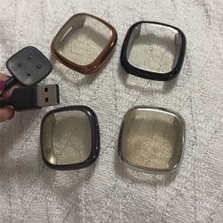 Charger and screen protector for Fitbit sense