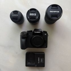 Panasonic LUMIX G7 (w/lenses)