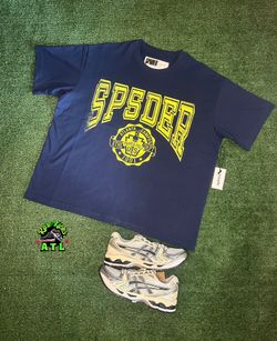 Brande New Sp5der “Ath Dept” Tshirt Size Large