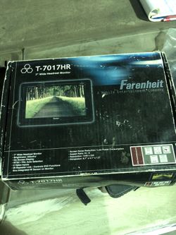 Fahrenheit 7inch wide headrest monitor