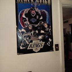 Los Angeles KINGS POSTER Fair condition. 