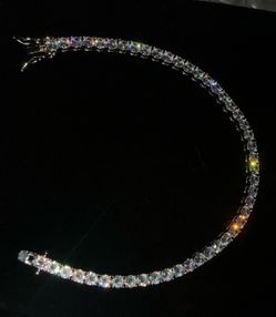 18k Gold plated 4 mm tennis bracelet