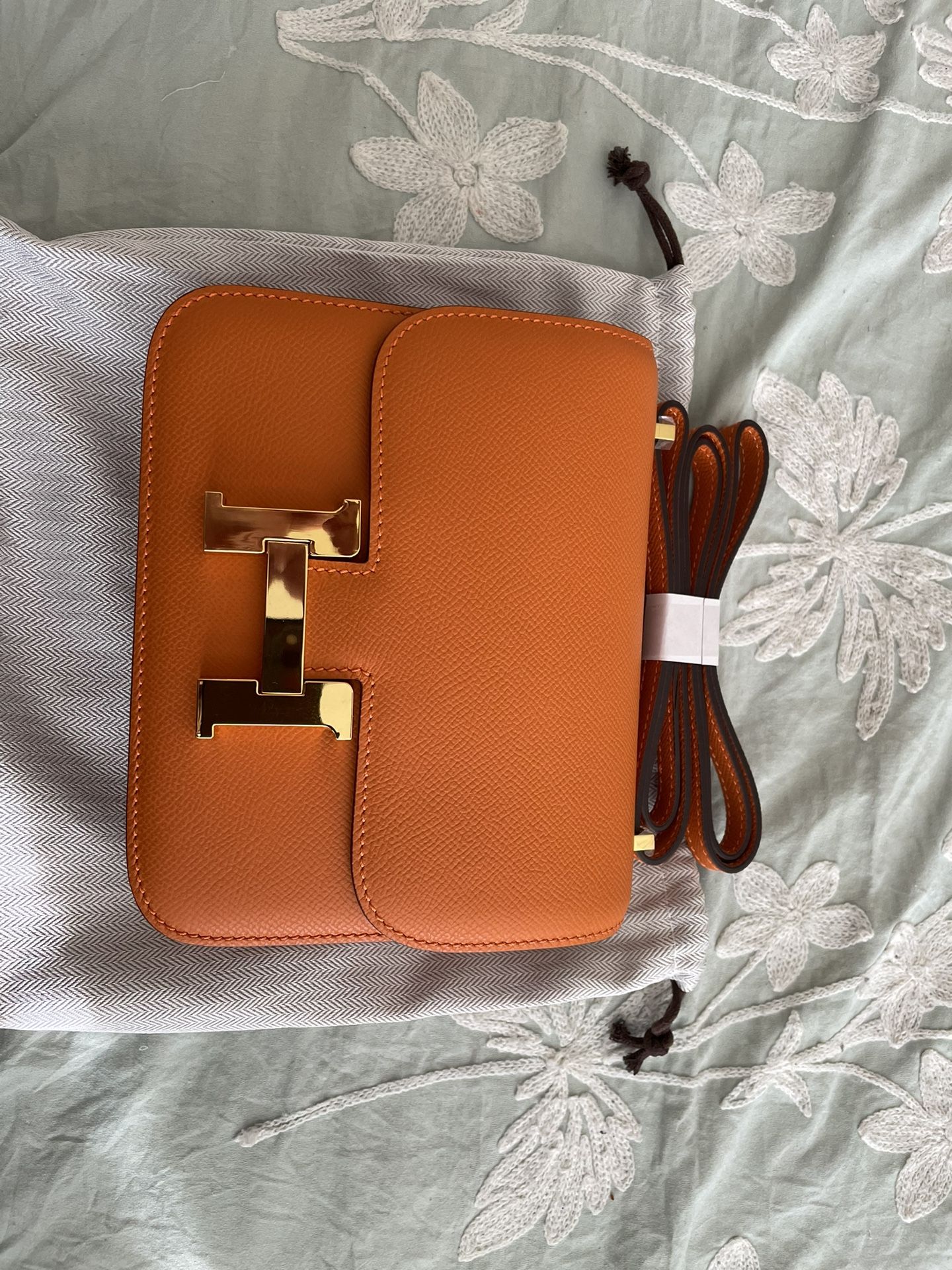 Hermes 19 Constance Bag Orange
