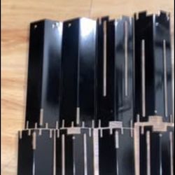 Grill heat plate shields