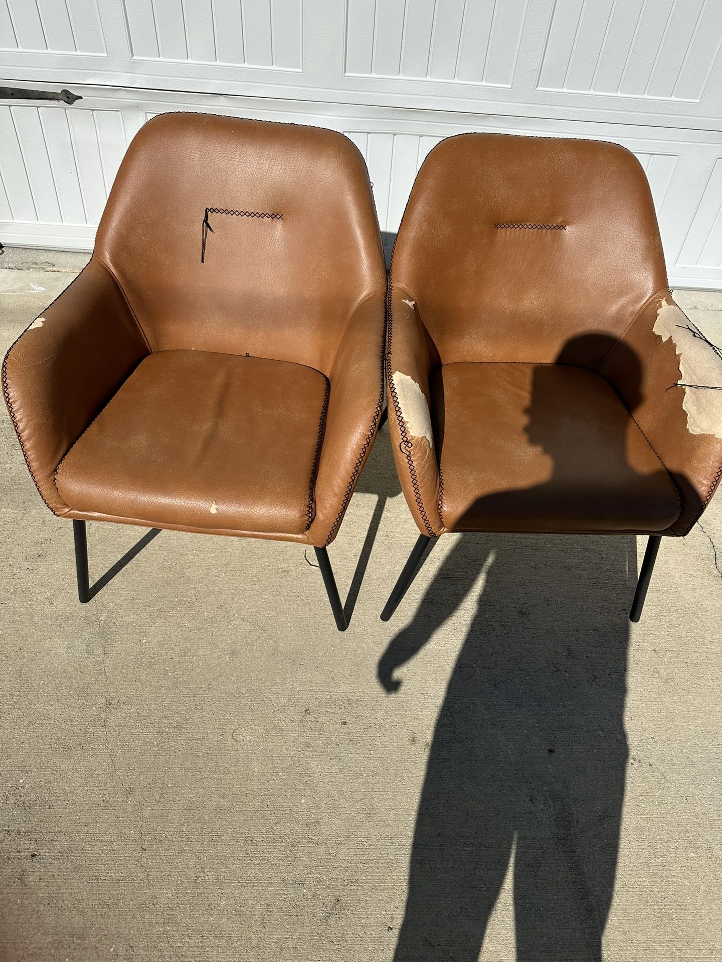 2 Leather Chairs